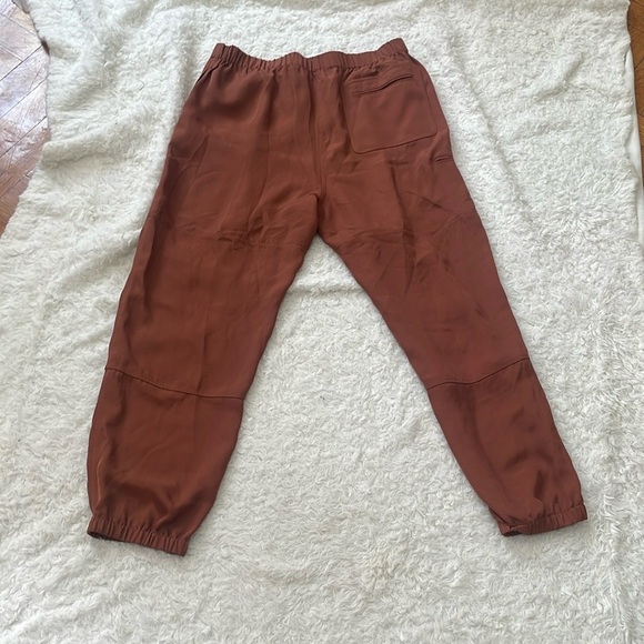 Theory Brown Track Pants Relaxed Fit Joggers - Picture 9 of 13